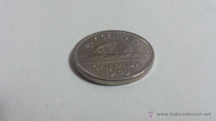 Monedas antiguas de Am&eacute;rica: MONEDA DE 5 CENTAVOS 1985 CANADA - Foto 1