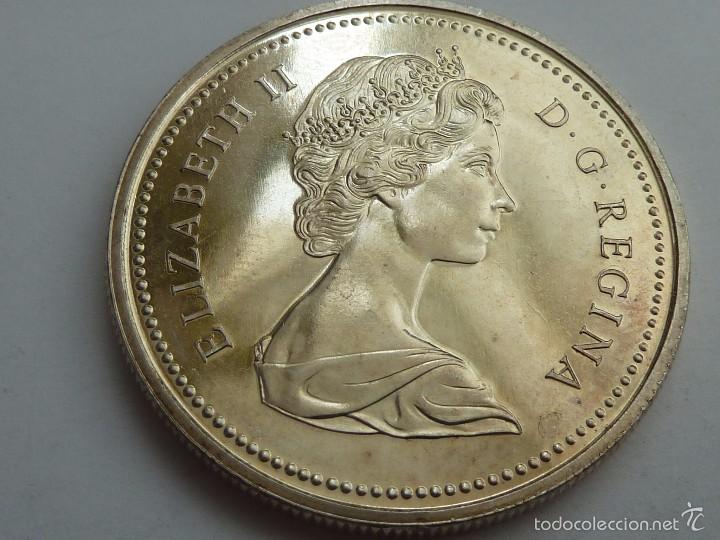 Moneda De Plata De 1 Dolar De Canada 1972 Can Comprar Monedas 