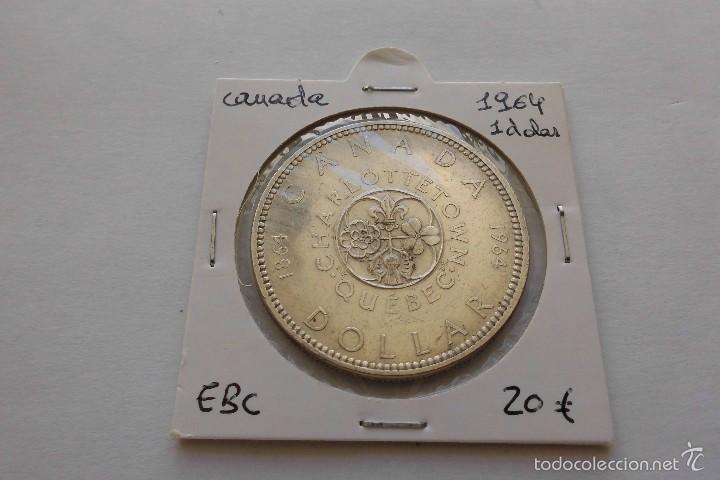 Monedas antiguas de Am&eacute;rica: Canada 1 dolar 1964 EBC - Foto 1