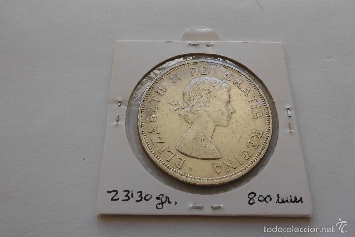Monedas antiguas de Am&eacute;rica: Canada 1 dolar 1964 EBC - Foto 2