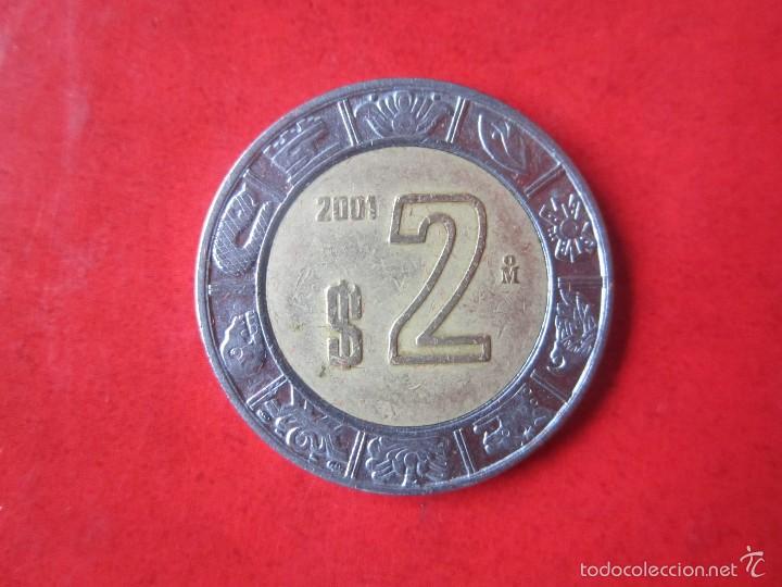 Monedas antiguas de Am&eacute;rica: Mexico. 2 $ de 2001 - Foto 1