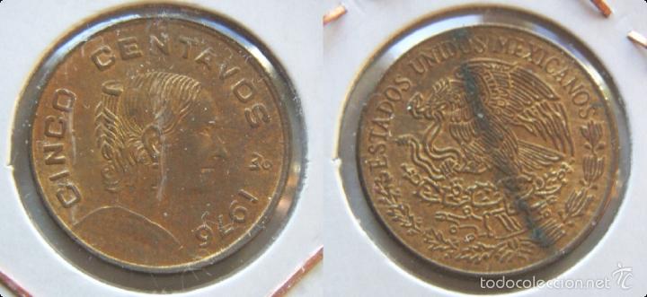 Monedas antiguas de Am&eacute;rica: MONEDA DE Mejico 5 centavos 1976 - Foto 1
