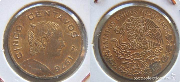 Monedas antiguas de Am&eacute;rica: MONEDA DE Mejico 5 centavos 1976 - Foto 1
