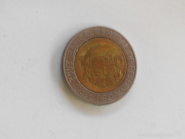 Monedas antiguas de Am&eacute;rica: MONEDA PERU 2 SOLES A&Ntilde;O 2002 MBC - Foto 2
