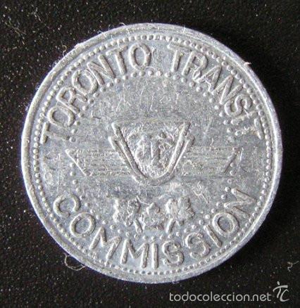 Monedas antiguas de Am&eacute;rica: FICHA DE TRANSPORTE 1954 - TORONTO (CANAD&Aacute;)