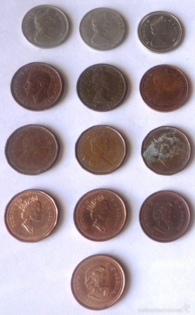 Monedas antiguas de Am&eacute;rica: LOTE DE 13 MONEDAS DE CANADA - Foto 2