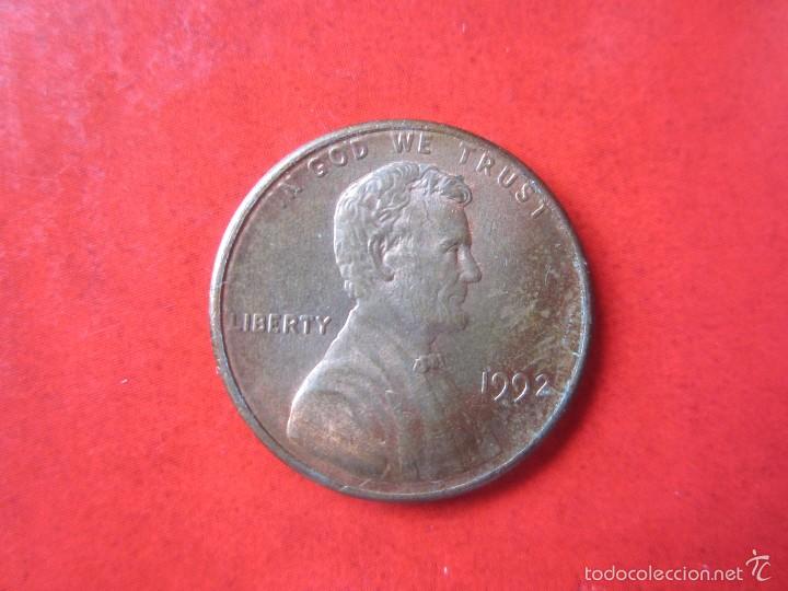 Monedas antiguas de Am&eacute;rica: Usa. 1 c&eacute;ntimo 1992 - Foto 1
