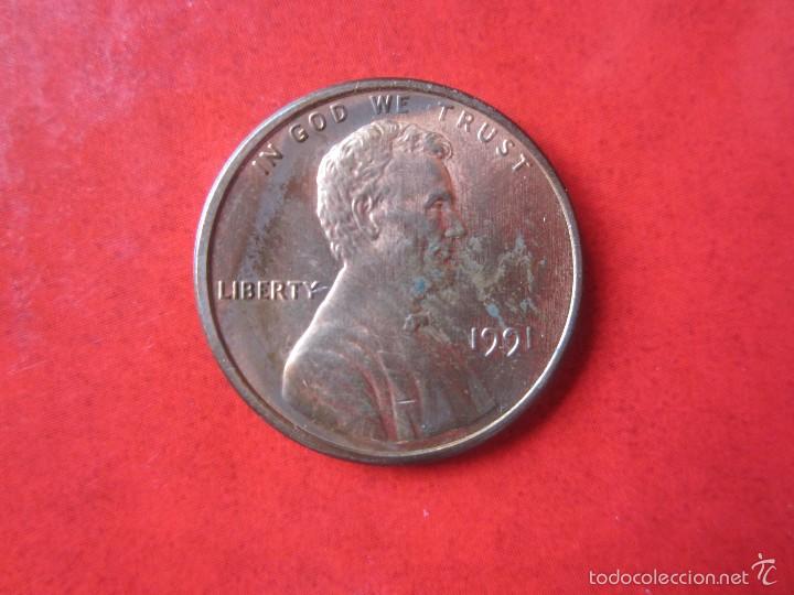 Monedas antiguas de Am&eacute;rica: Usa. 1 c&eacute;ntimo 1991 - Foto 1