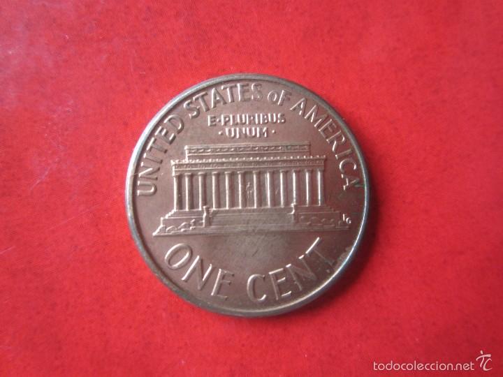 Monedas antiguas de Am&eacute;rica: Usa. 1 c&eacute;ntimo 1990. D - Foto 2