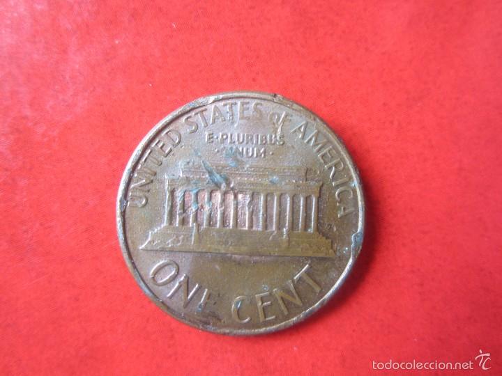 Monedas antiguas de Am&eacute;rica: Usa. 1 c&eacute;ntimo 1988. D - Foto 2
