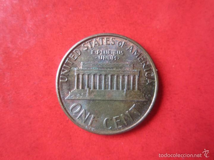 Monedas antiguas de Am&eacute;rica: Usa. 1 c&eacute;ntimo 1987 D - Foto 2