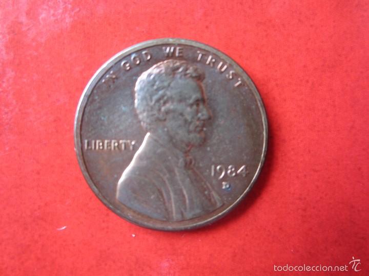Monedas antiguas de Am&eacute;rica: Usa. 1 c&eacute;ntimo 1984. D - Foto 1