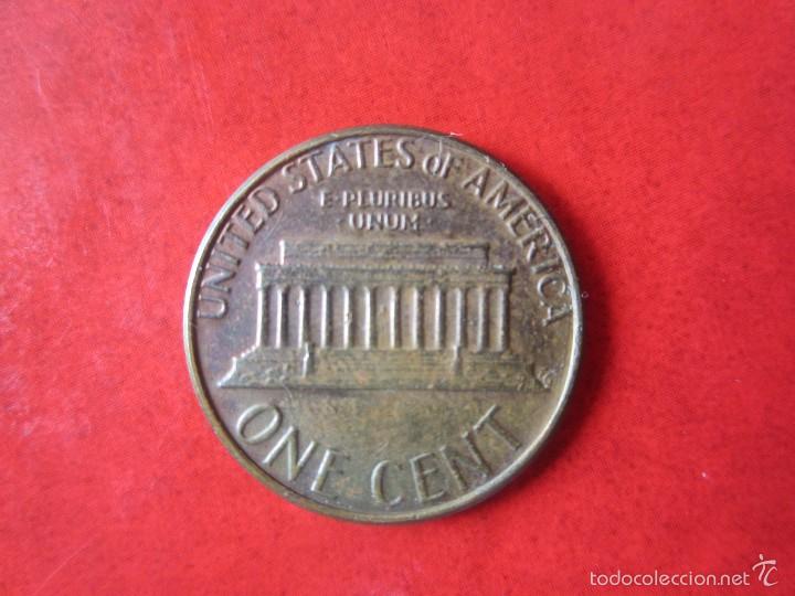 Monedas antiguas de Am&eacute;rica: Usa. 1 c&eacute;ntimo 1981. D - Foto 2