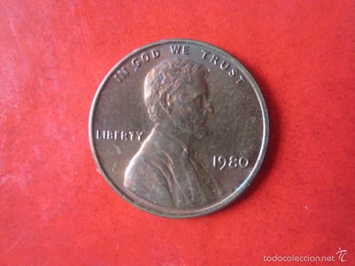 Monedas antiguas de Am&eacute;rica: Usa. 1 c&eacute;ntimo 1980 - Foto 1
