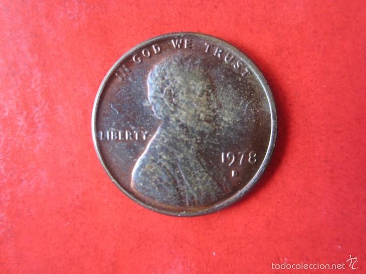 Monedas antiguas de Am&eacute;rica: Usa. 1 c&eacute;ntimo 1978. D - Foto 1