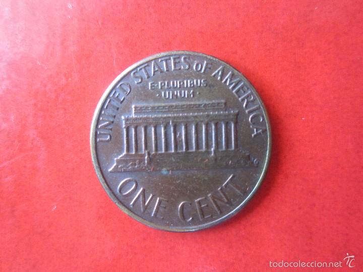 Monedas antiguas de Am&eacute;rica: Usa. 1 c&eacute;ntimo 1975. D - Foto 2