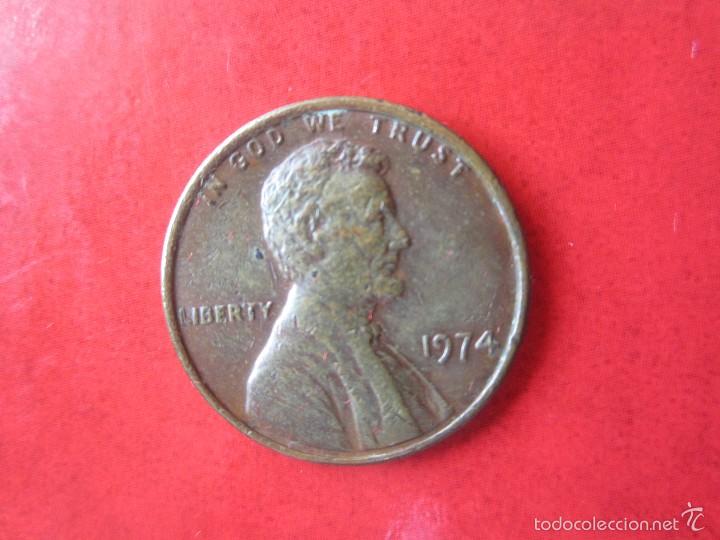 Monedas antiguas de Am&eacute;rica: Usa. 1 c&eacute;ntimo 1974 - Foto 1
