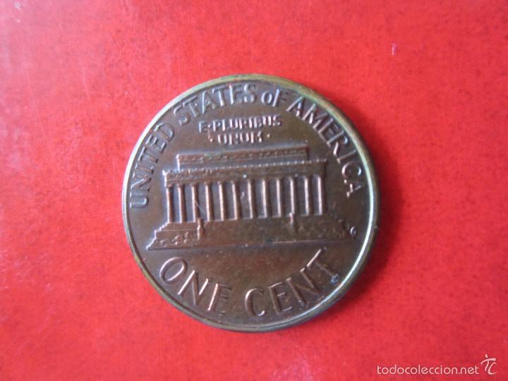 Monedas antiguas de Am&eacute;rica: Usa. 1 c&eacute;ntimo 1974. D - Foto 2