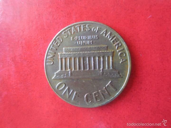 Monedas antiguas de Am&eacute;rica: Usa. 1 c&eacute;ntimo 1969. D - Foto 2