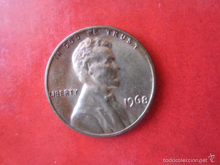 Monedas antiguas de Am&eacute;rica: Usa. 1 c&eacute;ntimo 1968 - Foto 1
