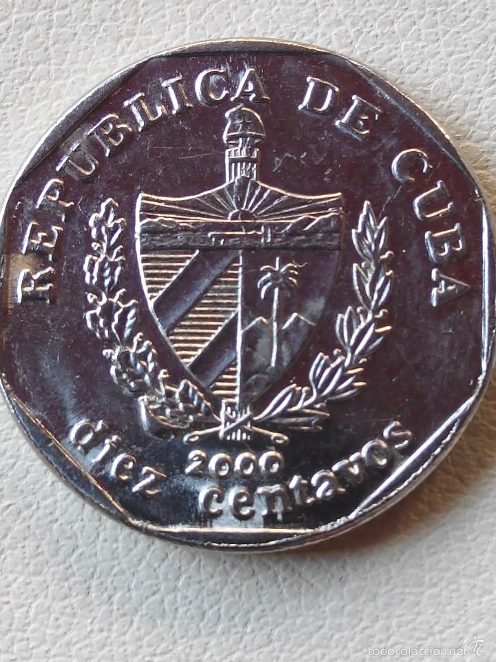 Monedas antiguas de Am&eacute;rica: MONEDA CUBA 10 CENTAVOS 2000.MBC - Foto 1