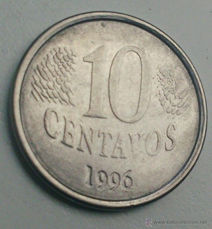 Monedas antiguas de Am&eacute;rica: MONEDA BRASIL DE 10 CENTAVOS DE 1996 - Foto 1