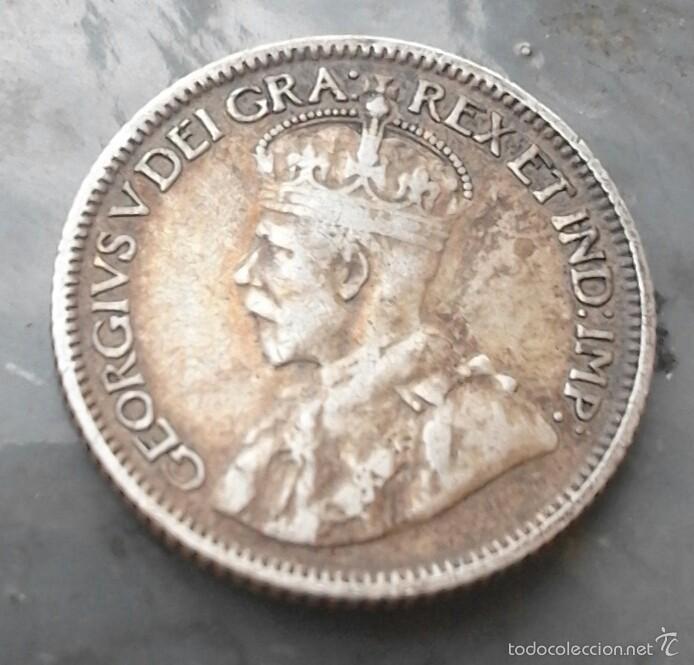 Monedas antiguas de Am&eacute;rica: Canad&aacute; 10 c&eacute;ntimos plata 1919 - Foto 2