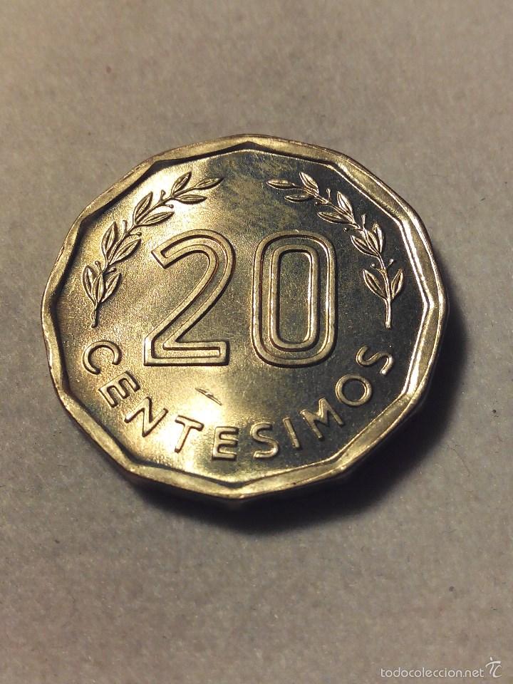 Monedas antiguas de Am&eacute;rica: MONEDA URUGUAY 20 CENTESIMOS 1981.SC - Foto 2