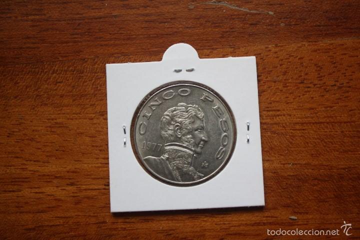 Monedas antiguas de Am&eacute;rica: MEXICO, CINCO PESOS 1977 - Foto 1