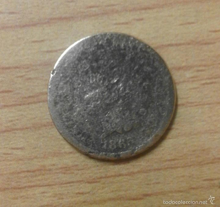 Monedas antiguas de Am&eacute;rica: Moneda USA one cent 1865 - Foto 1