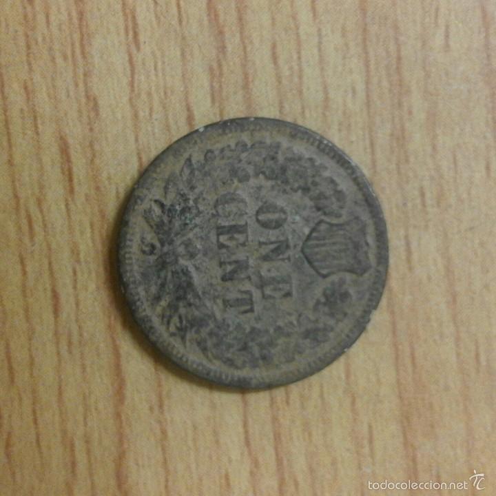 Monedas antiguas de Am&eacute;rica: Moneda USA one cent 1890 - Foto 2