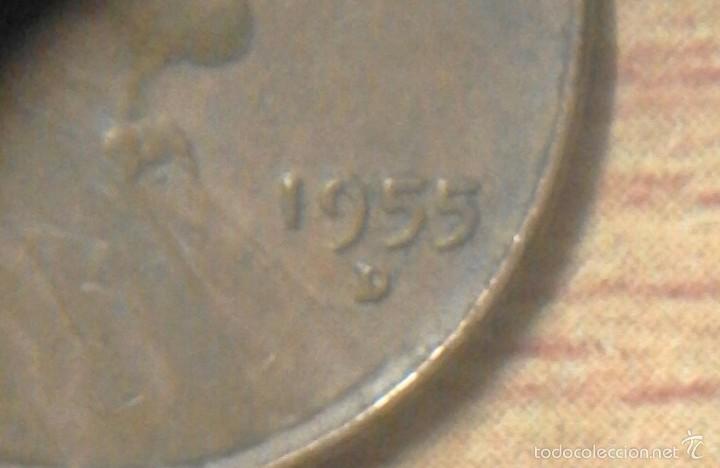 Monedas antiguas de Am&eacute;rica: Moneda USA one cent 1955 Denver - Foto 3