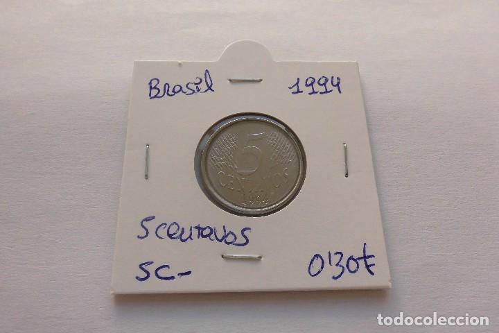 Monedas antiguas de Am&eacute;rica: Brasil 5 Centavos 1994 - Foto 1