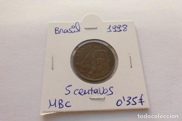 Monedas antiguas de Am&eacute;rica: Brasil 5 Centavos 1998 - Foto 1