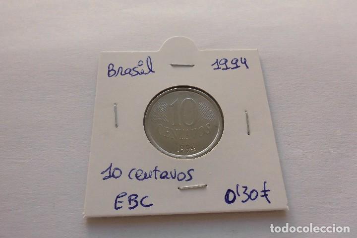 Monedas antiguas de Am&eacute;rica: Brasil 10 Centavos 1994 - Foto 1