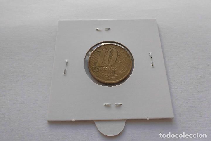 Monedas antiguas de Am&eacute;rica: Brasil 10 Centavos 1998 - Foto 2