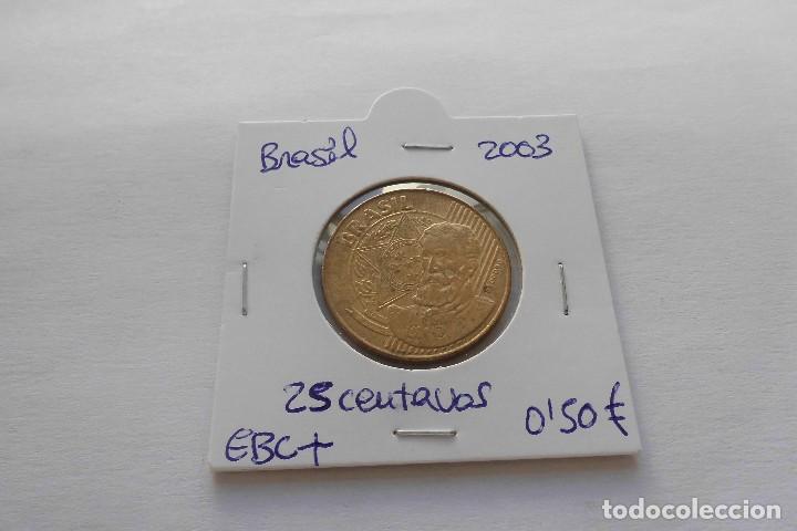 Monedas antiguas de Am&eacute;rica: Brasil 25 Centavos 2003 - Foto 1