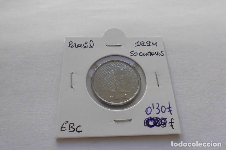 Monedas antiguas de Am&eacute;rica: Brasil 50 Centavos 1994 - Foto 1