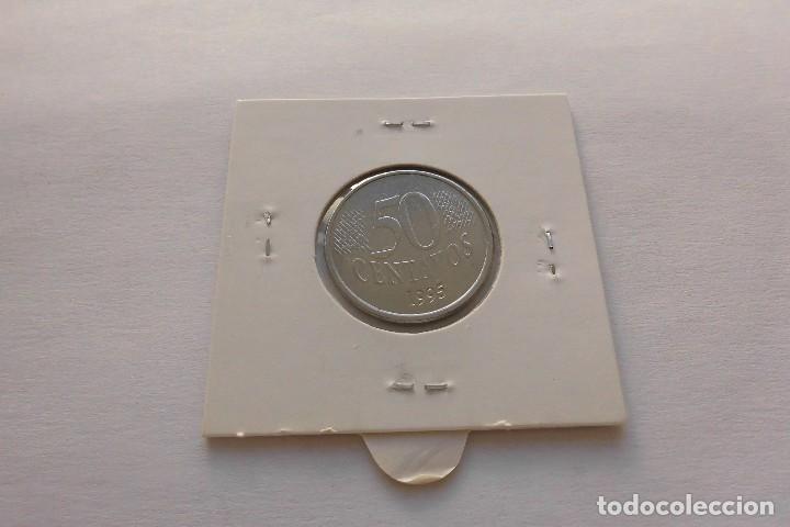 Monedas antiguas de Am&eacute;rica: Brasil 50 Centavos 1995 - Foto 2
