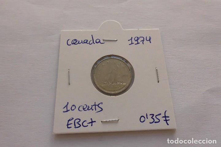 Monedas antiguas de Am&eacute;rica: Canada 10 Cents 1974 - Foto 1