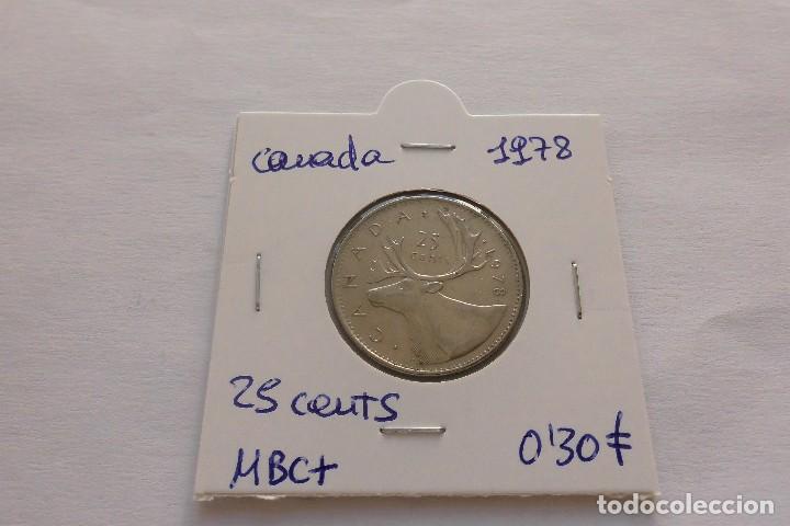Monedas antiguas de Am&eacute;rica: Canada 25 Cents 1978 - Foto 1