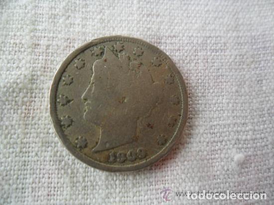 Monedas antiguas de Am&eacute;rica: MONEDA DE 5 CENTAVOS 1909 USA - Foto 1