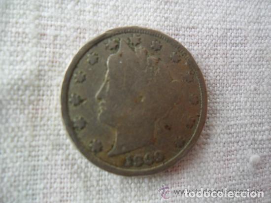 Monedas antiguas de Am&eacute;rica: MONEDA DE 5 CENTAVOS 1909 USA - Foto 2