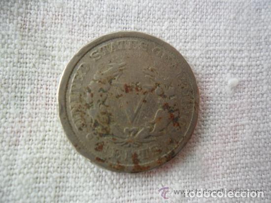 Monedas antiguas de Am&eacute;rica: MONEDA DE 5 CENTAVOS 1909 USA - Foto 3