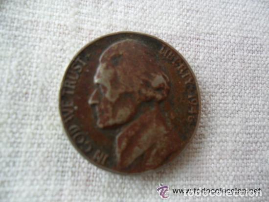 Monedas antiguas de Am&eacute;rica: MONEDA DE 5 CENTAVOS 1946 USA - Foto 1