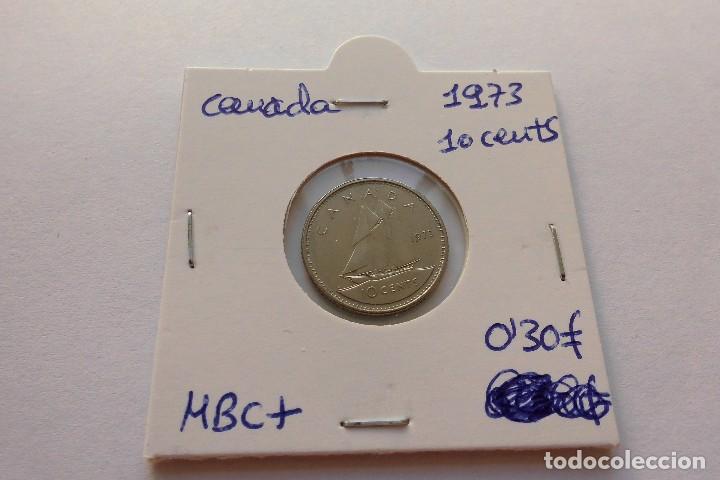 Monedas antiguas de Am&eacute;rica: Canada 10 Cents 1973 - Foto 1