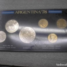 Monedas antiguas de América: ARGENTINA, 3000 + 2000 + 1000 PESOS DE PLATA DE 1978. FUTBOL ARGENTINA 78. Lote 63094956
