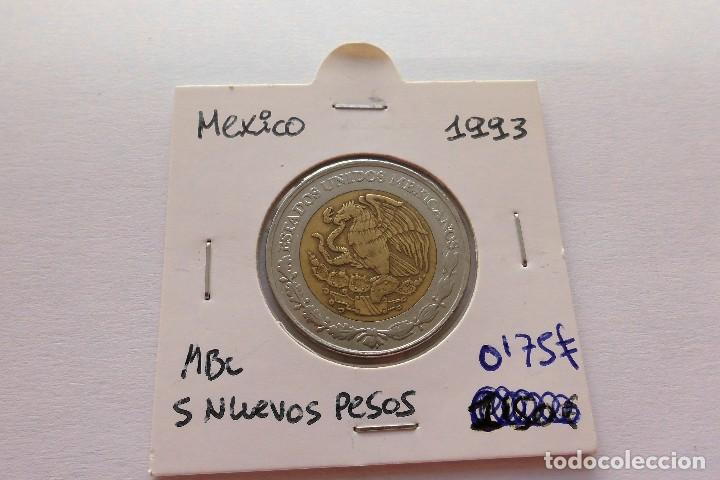 Monedas antiguas de Am&eacute;rica: Mexico 5 Pesos 1993 - Foto 1
