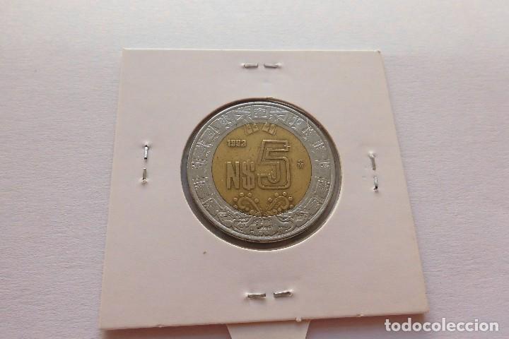 Monedas antiguas de Am&eacute;rica: Mexico 5 Pesos 1993 - Foto 2