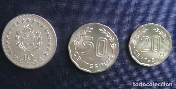 Monedas antiguas de Am&eacute;rica: ESPL&Eacute;NDIDA SERIE SIN CIRCULAR DE URUGUAY - Foto 2